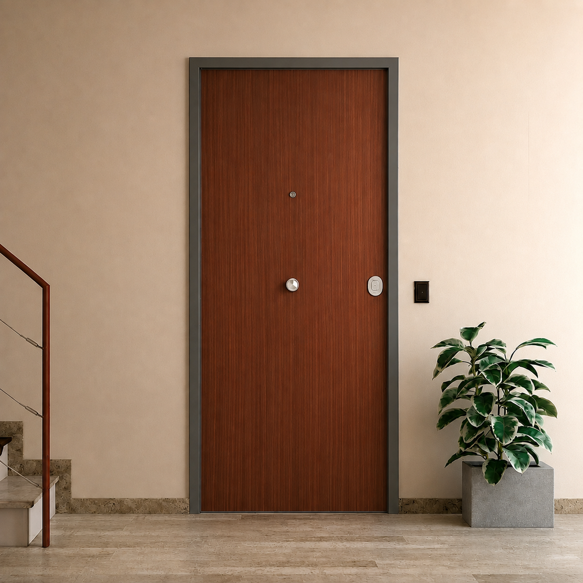 PORTES BLINDÉES AVEC PANNEAUX EN MÉLAMINÉ / PVC (INTÉRIEUR)